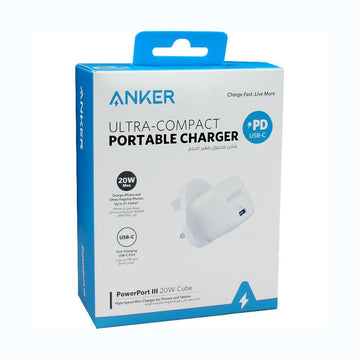 Anker PowerPort III 20W USB-C Fast Charger | Ultra-Compact PD Wall Charger for iPhone, iPad, Samsung & More – 3X Faster Charging – (1 Year Warranty)