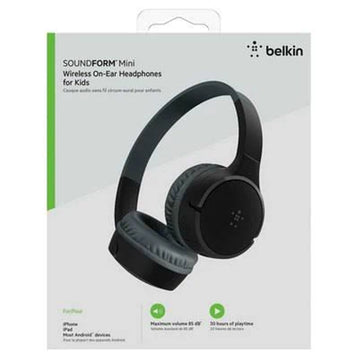 Belkin SoundForm Mini Wireless On‑Ear Headphones for Kids – Safe Volume, Comfortable Fit & 30-Hour Playtime