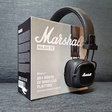 Marshall Major IV Wireless Headphones – 80+ Hours Playtime, Iconic Sound, Wireless Charging