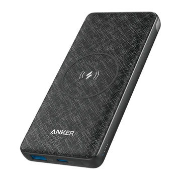 Anker Wireless Power Bank 10000mAh – Qi Wireless Charging Portable Charger with USB-C & USB-A Fast Charging (1 Year Warranty)