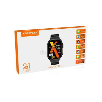 KW63 Ultra 3 Smart Watch – Fitness Tracker with 3 Straps