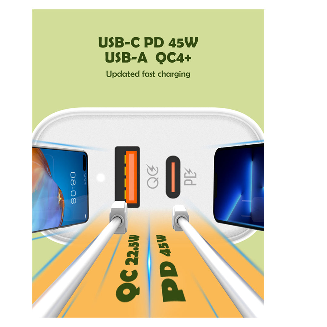 LDNIO 45W PD + QC4+ Fast Wall Charger USB-C & USB-A