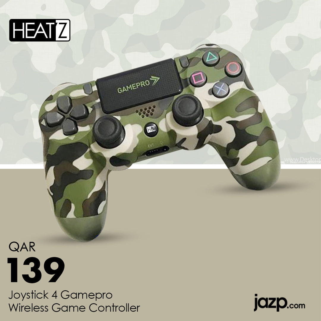 HEATZ GamePro ZJ50 Wireless Controller – Dual Vibration Wireless Gaming Joystick for PS4 / PC | Limited Edition Gamepad
