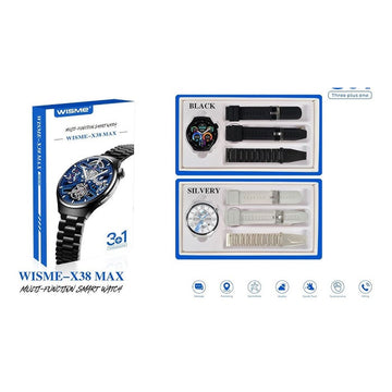 WISME X38 Max Smart Watch with 3+1 Straps