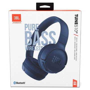 JBL Tune 510BT Wireless Bluetooth Headphones – Pure Bass Sound, 40-Hour Battery, Lightweight & Foldable