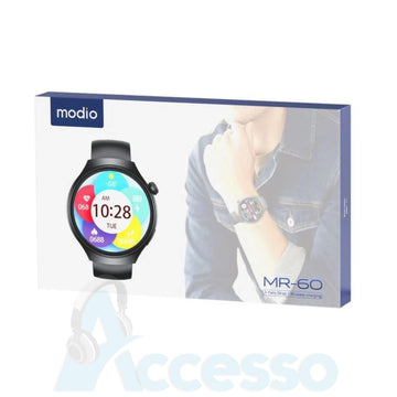 Modio MR‑60 Smart Watch Bluetooth Calling Fitness Tracker with 3 Straps