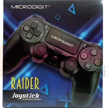 Microdigit Raider Wireless Game Controller for PS4 – Dual Vibration Gaming Joystick for PS4 / PSTV / PS Now
