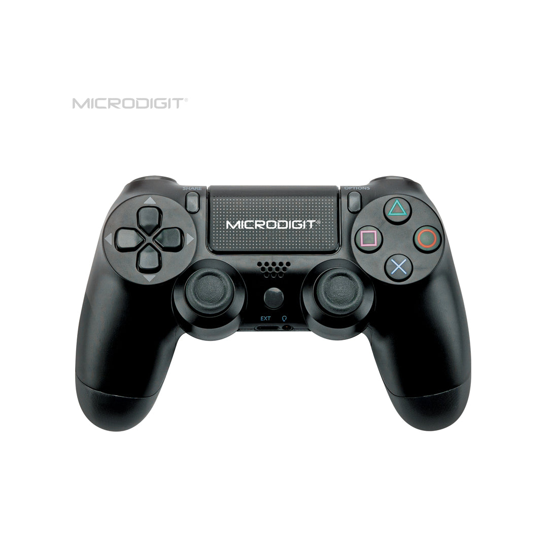 Microdigit Raider Wireless Game Controller for PS4 – Dual Vibration Gaming Joystick for PS4 / PSTV / PS Now
